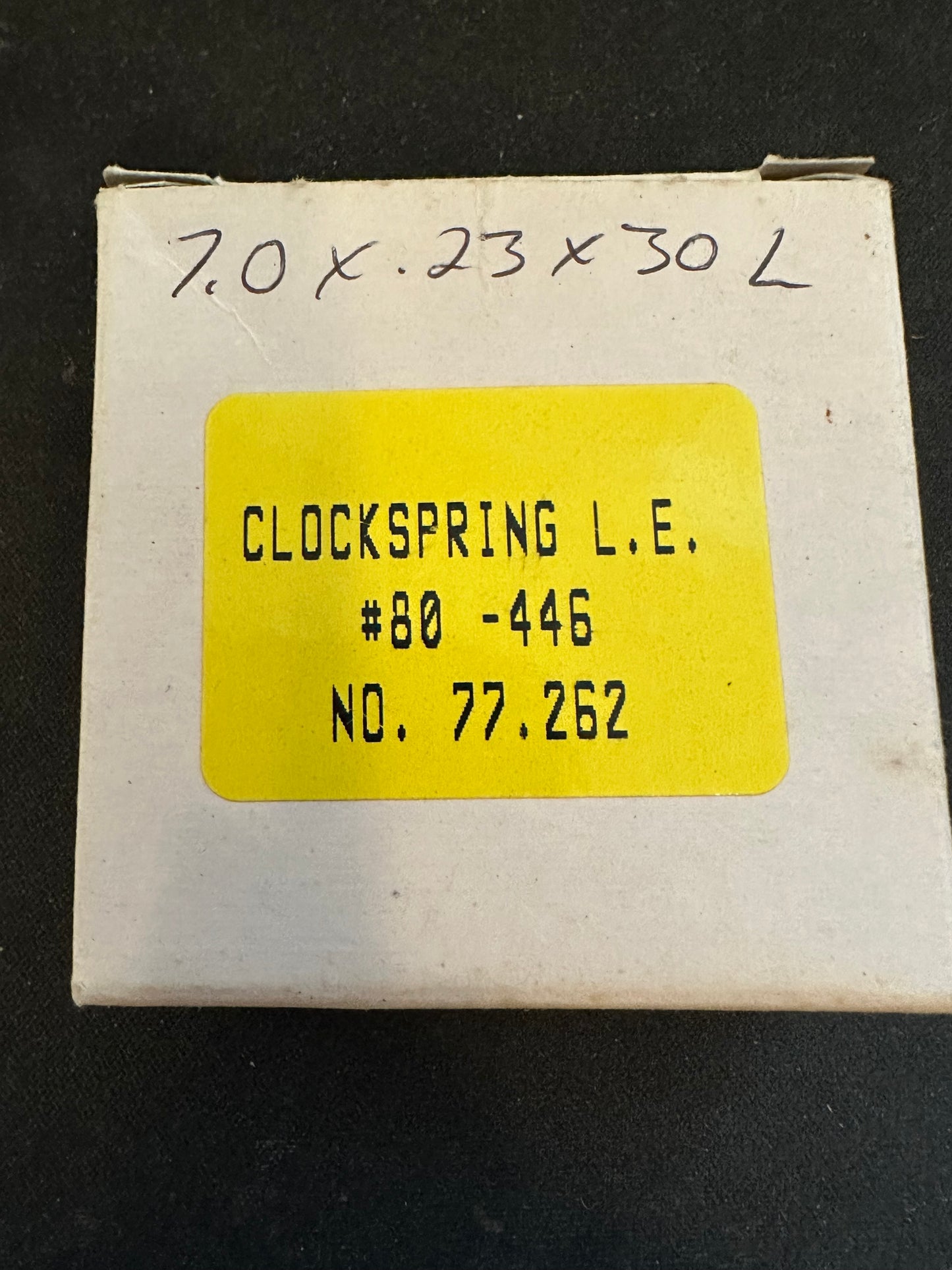 Loop End Clock Mainspring – 7.0mm x .23mm x 30″ Long - No. 80-446