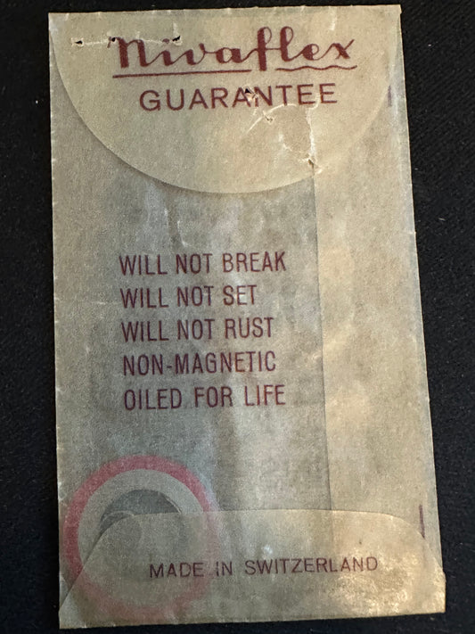 Nivaflex Unbreakable Mainspring N3306 for Bulova 17AH, ETA 953, Font 35 - Alloy