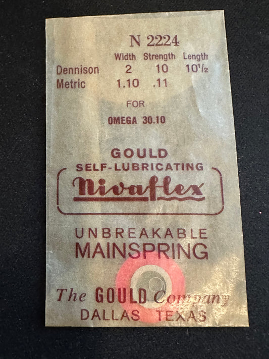 Nivaflex Unbreakable Mainspring N2224 for Omega caliber 30.10 / 330 - Alloy
