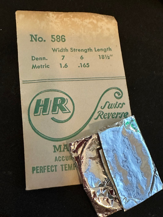 HR Mainspring No. 586 for 16L Felsa caliber 125 movements - Steel