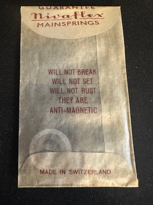 Nivaflex Unbreakable Mainspring N6119A for Valjoux caliber 77 Chronograph - Alloy