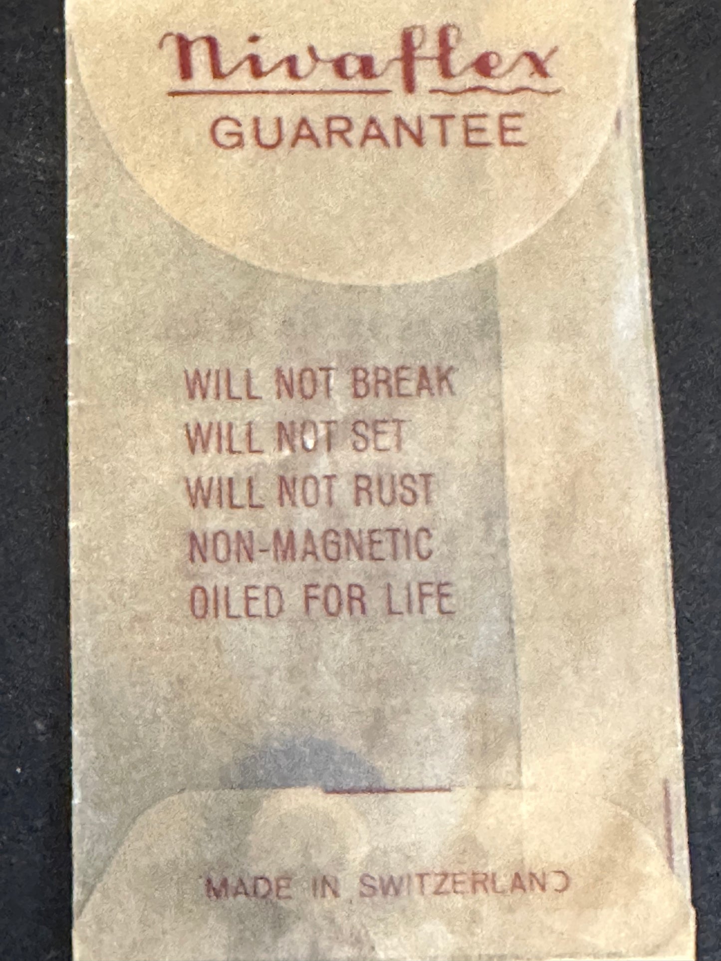 Nivaflex Unbreakable Mainspring NA846 for Bulova 9AB, 9ABC, 10AU, 10AUC - Alloy