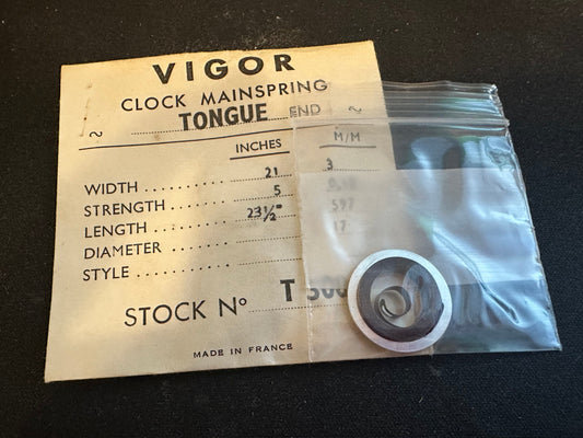 VIGOR Clock Mainspring for Ihmof 212 / 219, Blessing 23 Clock, No. T300-3