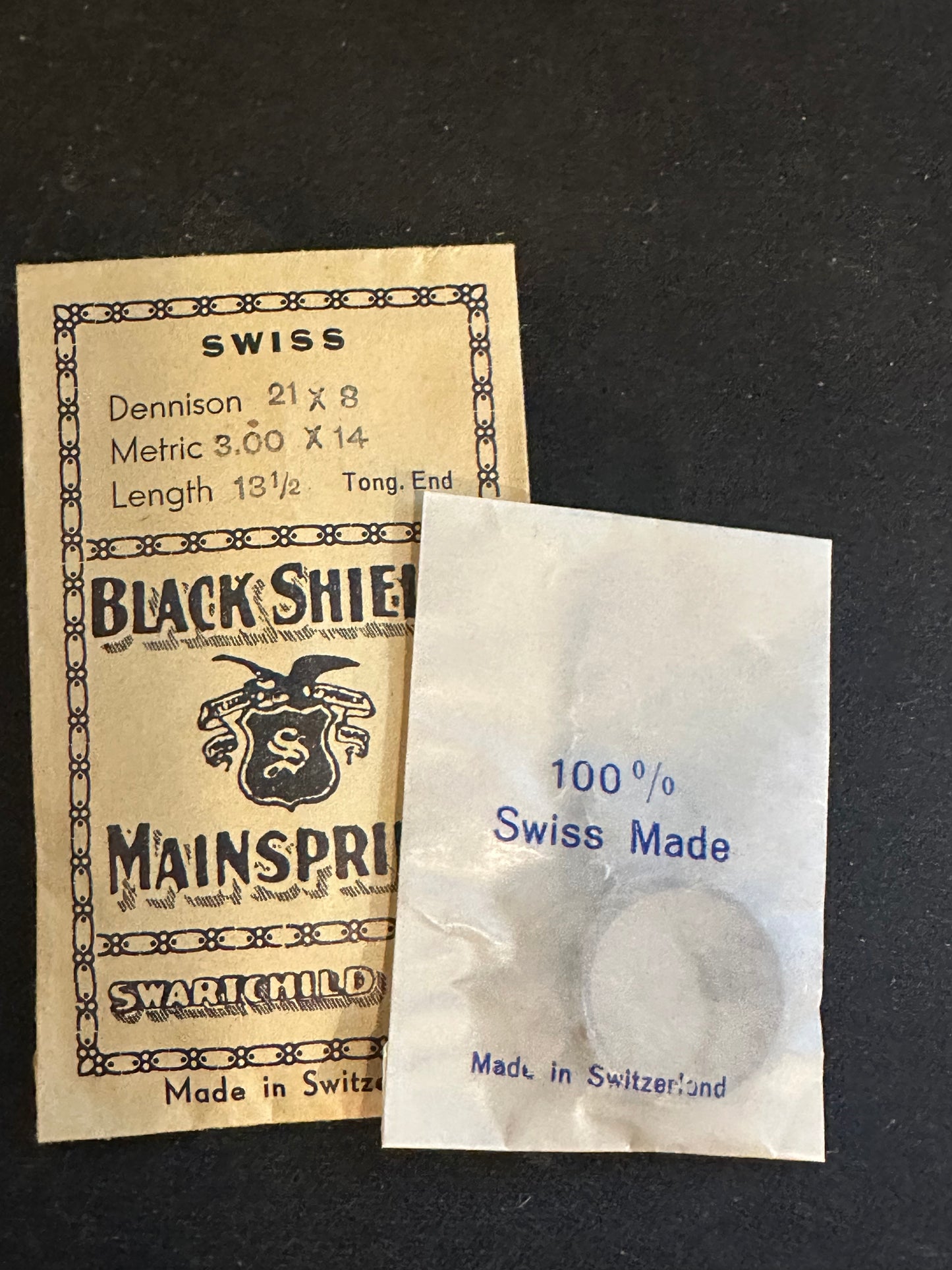 Swartchild Black Shield ALARM Mainspring for Kohler 80 & Solo Alarm Clock