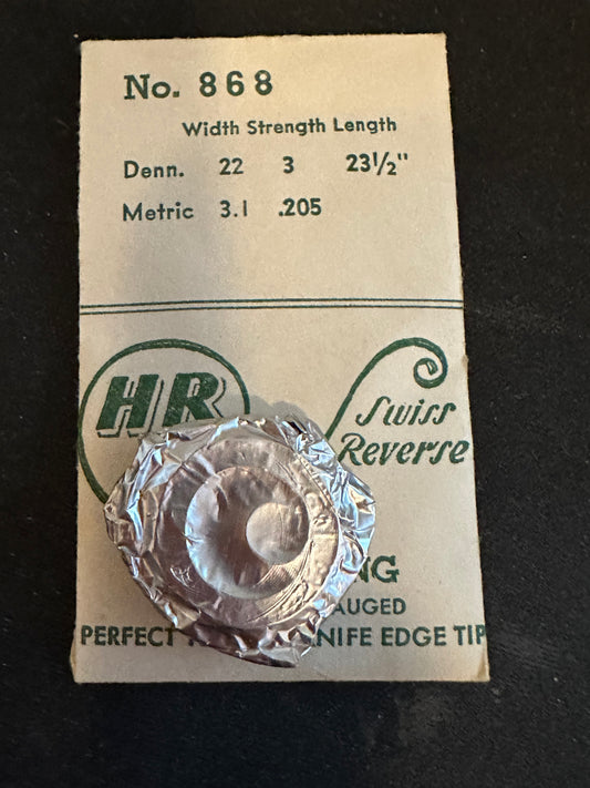 HR Clock Mainspring No. 868 3.10 x .205mm x 21½" Junghans 69