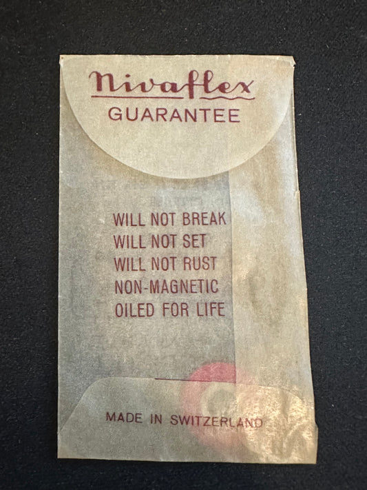 Nivaflex Unbreakable Mainspring N6102 for Benrus BP, CA, L, ETA 1250, Font 190 - Alloy