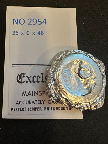 Excelsior #2954 Mainspring for Travel Clocks - 36 x 0 x 48