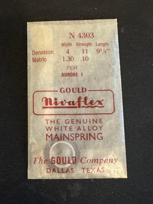 Nivaflex Unbreakable Mainspring N4303 for Aurore caliber 1 - Alloy