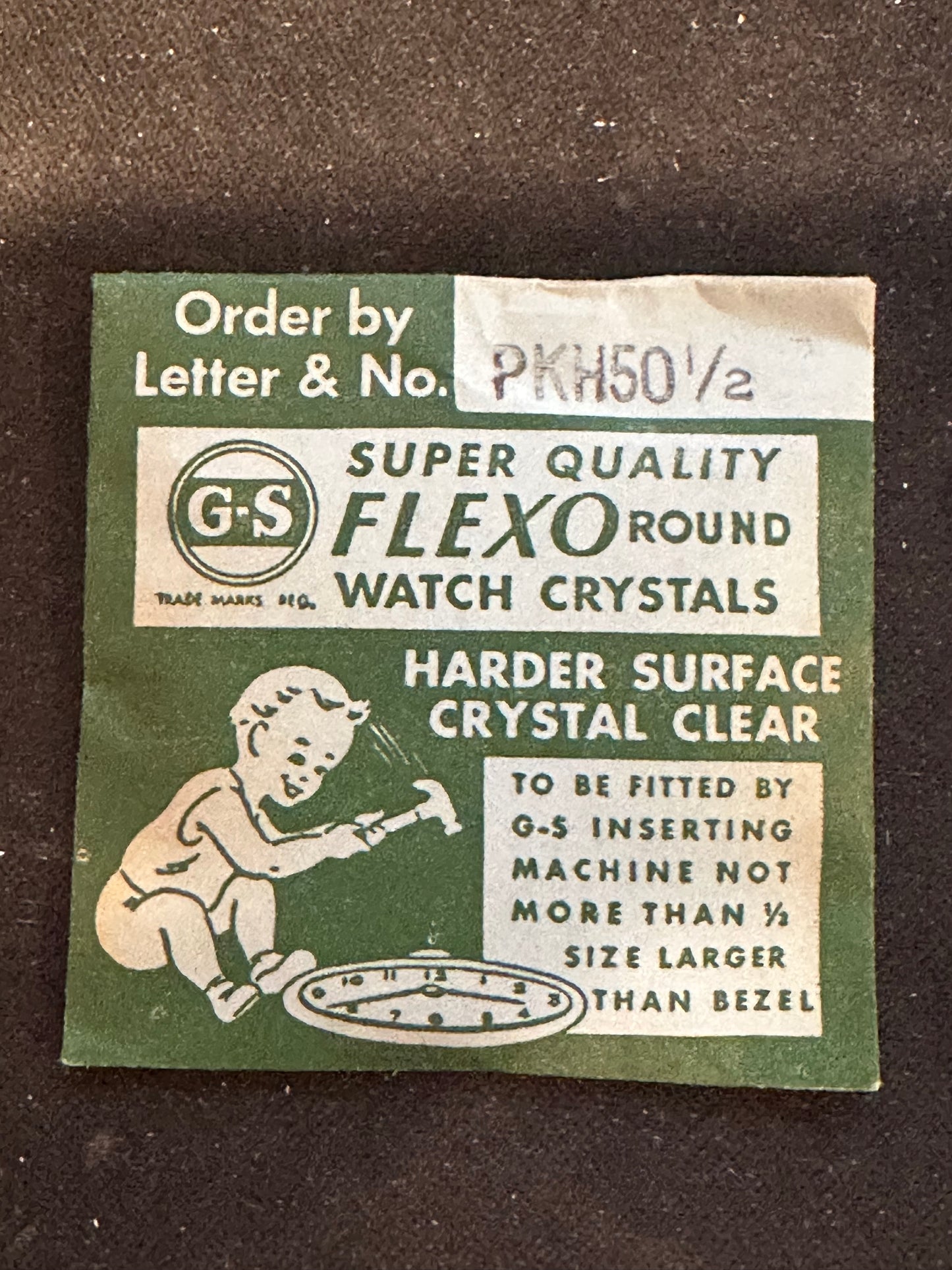 GS PKH50½ Pocket Watch Crystal 44.7mm - New