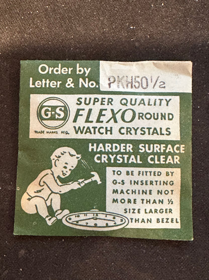 GS PKH50½ Pocket Watch Crystal 44.7mm - New