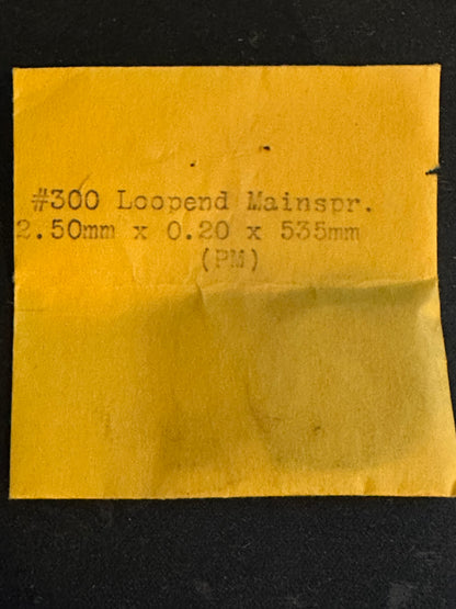 PM Clock ALARM Mainspring CS-300 for Juba Caliber 40 Alarm Clock