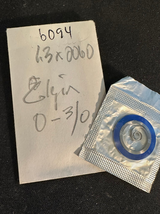 Alloy Mainspring for 0s & 3/0s Elgin No. 825 / 6094