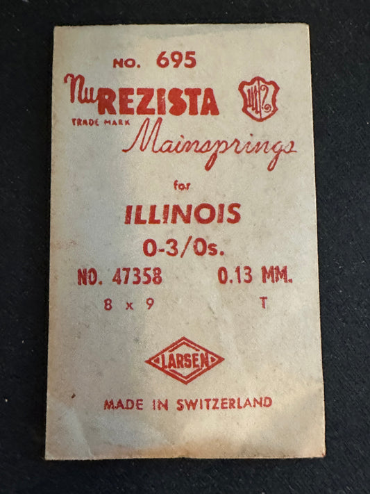 NuResista Mainspring for Illinois 0s & 3/0s No. 47358 - Steel