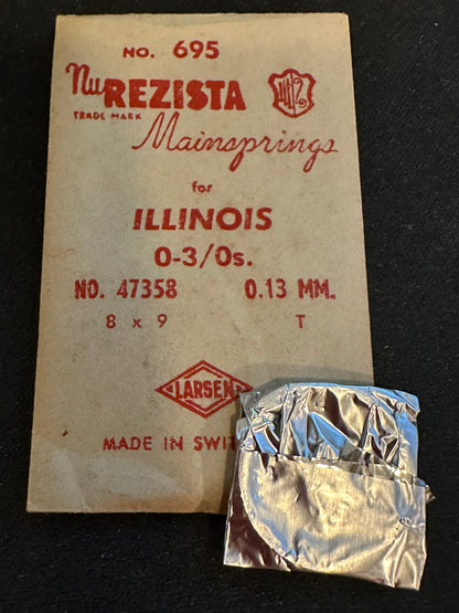 NuResista Mainspring for Illinois 0s & 3/0s No. 47358 - Steel