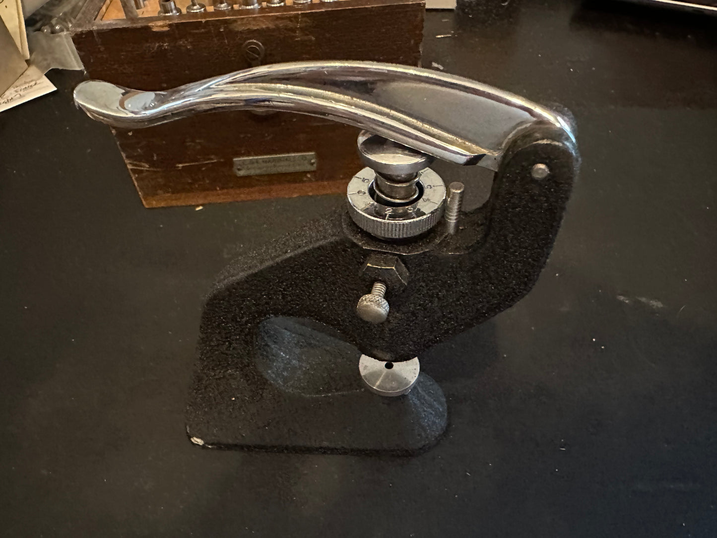 Watchmakers C&E Marshall Jeweling tool set - in box