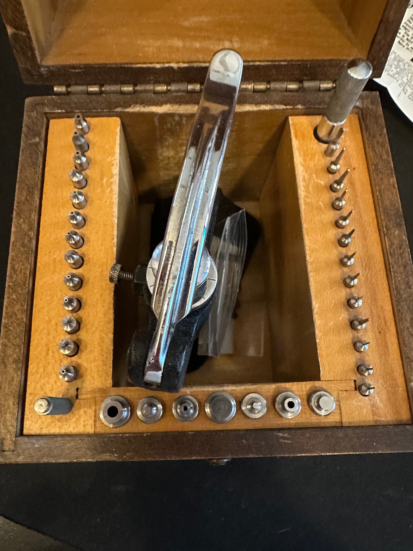 Watchmakers C&E Marshall Jeweling tool set - in box