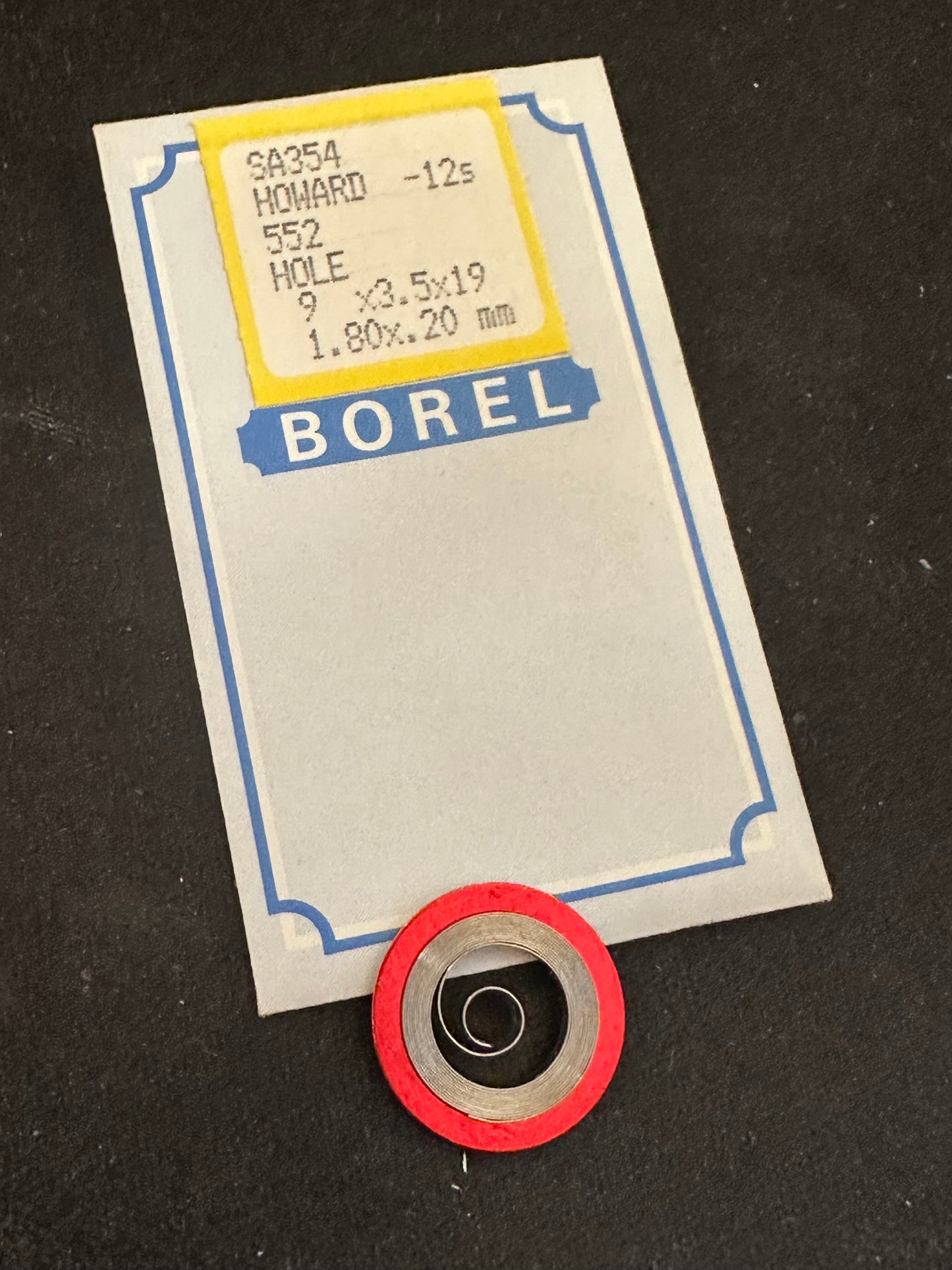 BOREL Mainspring SA354 for Howard 12s No. 552 - Alloy
