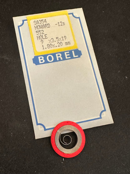 BOREL Mainspring SA354 for Howard 12s No. 552 - Alloy