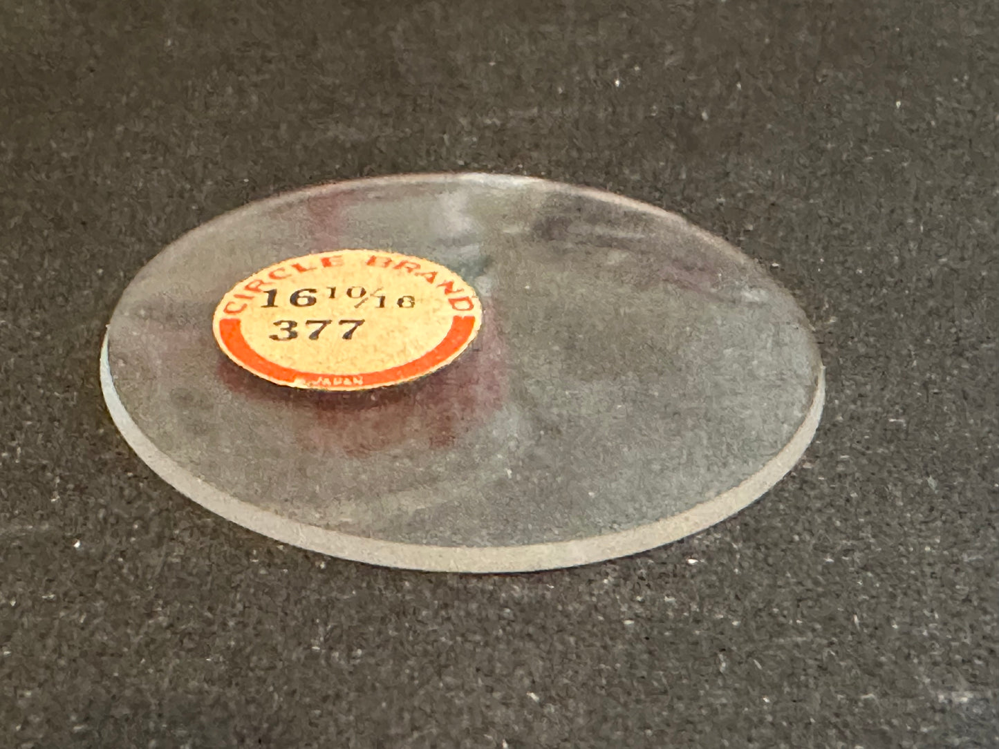 Circle Brand Vintage Glass Watch Crystal 16-10/16 (~37.5mm) - NOS