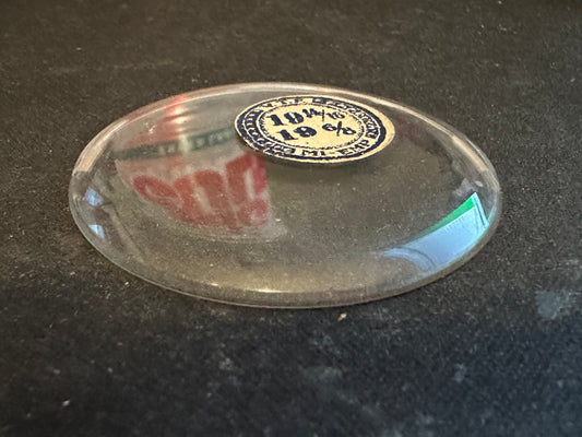 VTF Vintage Glass Pocket Watch Crystal 19-14/16 (~44.8mm) - NOS