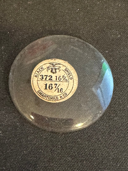 Swartchild Vintage Glass Pocket Watch Crystal 16-8/16 (~37.2mm) - NOS