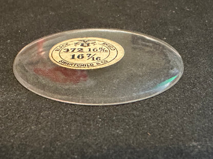 Swartchild Vintage Glass Pocket Watch Crystal 16-8/16 (~37.2mm) - NOS