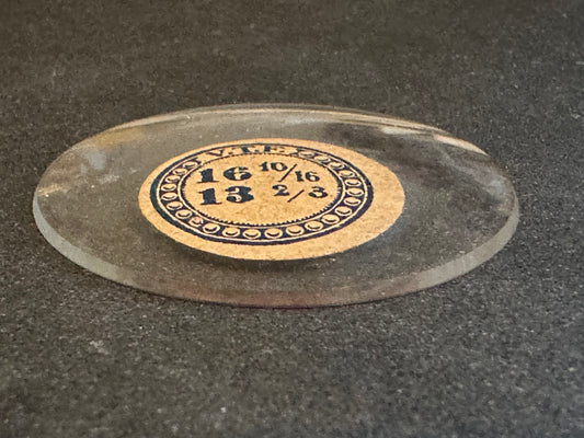 VTF Vintage Glass Pocket Watch Crystal 16-10/16 (~37.5mm) - NOS