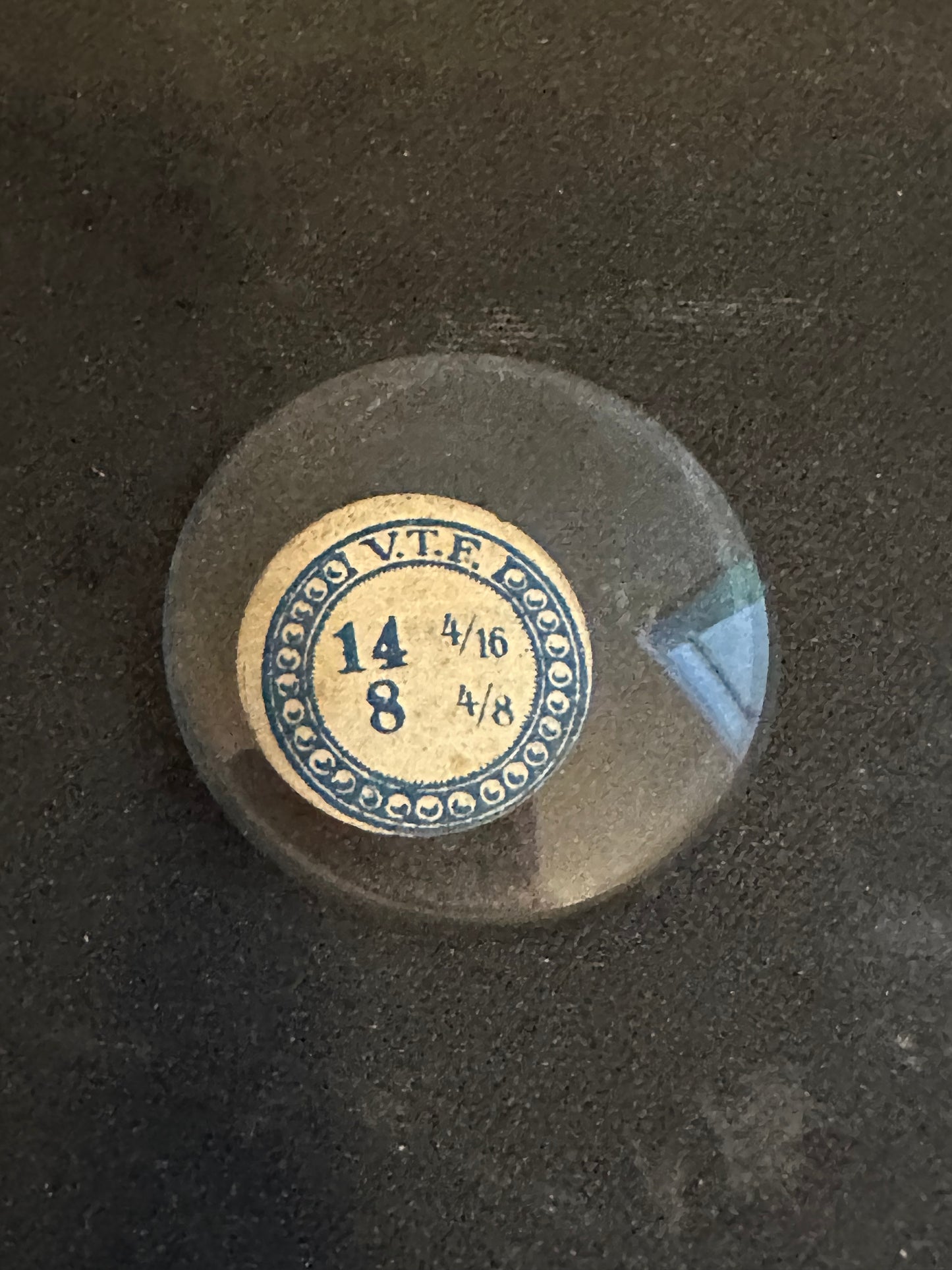 VTF Vintage Glass Pocket Watch Crystal 14-4/16 (~32.1mm) - NOS