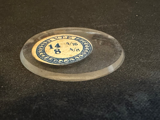 VTF Vintage Glass Pocket Watch Crystal 14-4/16 (~32.1mm) - NOS