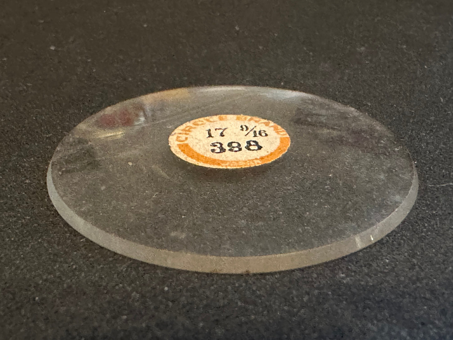 Circle Brand Vintage Glass Watch Crystal 17-9/16 (39.8mm) - NOS