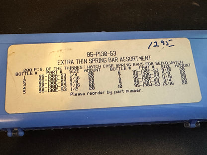 Extra Thin Spring Bar Assortment for Wrist Watches 9S-P130-53