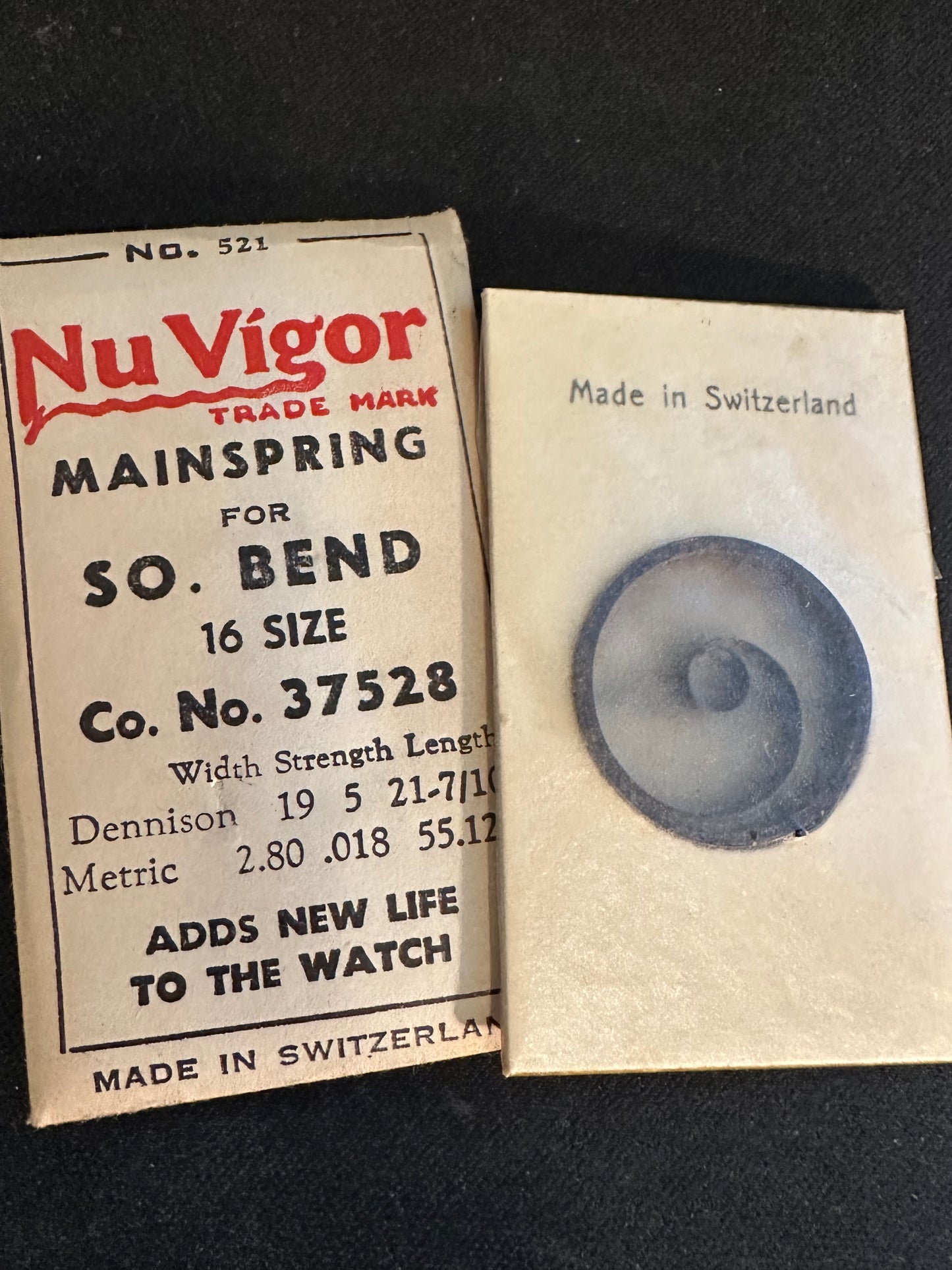 NuVigor Mainspring #521 for South Bend 16s No. No. 37528 - Steel