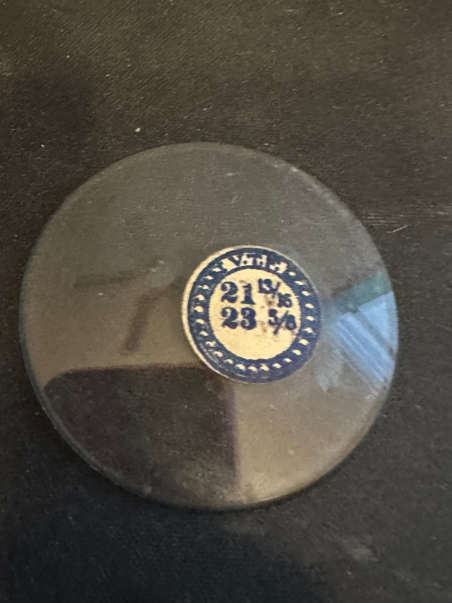 VTF Vintage Glass Pocket Watch Crystal 21-13/16 (~49.2mm) - NOS