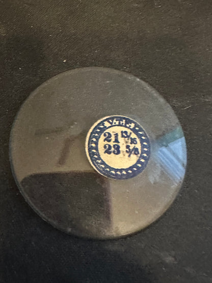 VTF Vintage Glass Pocket Watch Crystal 21-13/16 (~49.2mm) - NOS