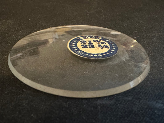 VTF Vintage Glass Pocket Watch Crystal 21-13/16 (~49.2mm) - NOS