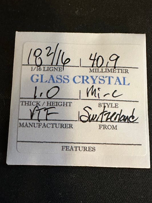 VTF Vintage Glass Pocket Watch Crystal 18-2/16 (~40.9mm) - NOS