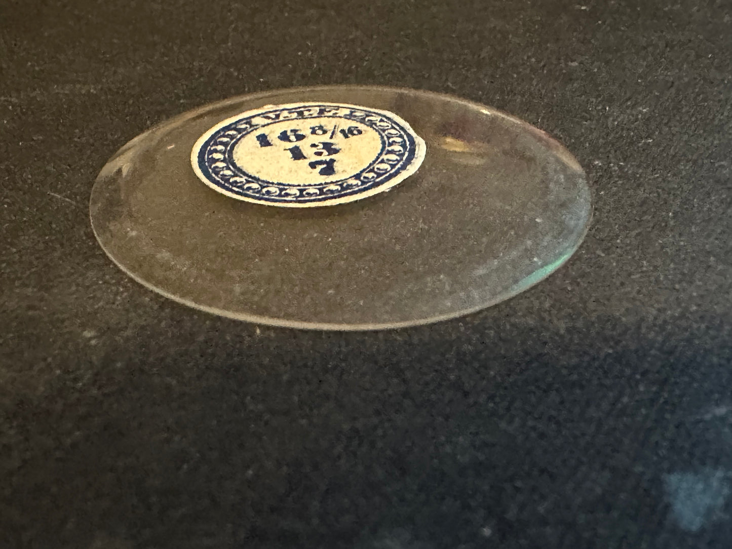 VTF Vintage Glass Hunting Case Watch Crystal 16-8/16 (~37.2mm) - NOS