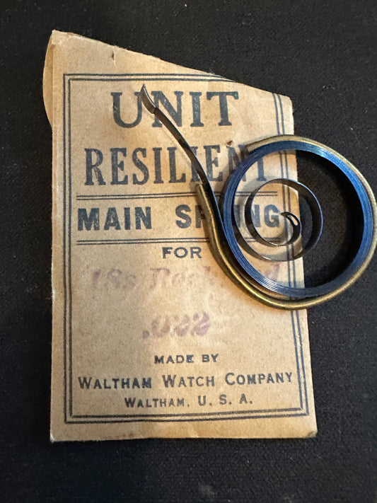 Rockford 18s Mainspring No. 644 Made by Waltham - Steel