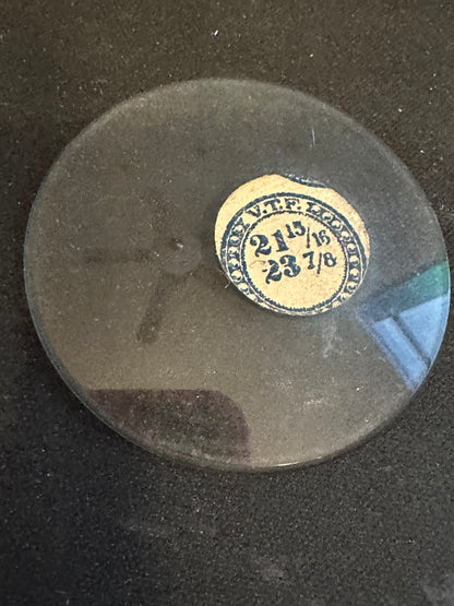 VTF Vintage Glass Pocket Watch Crystal 21-15/16 (~49.5mm) - NOS