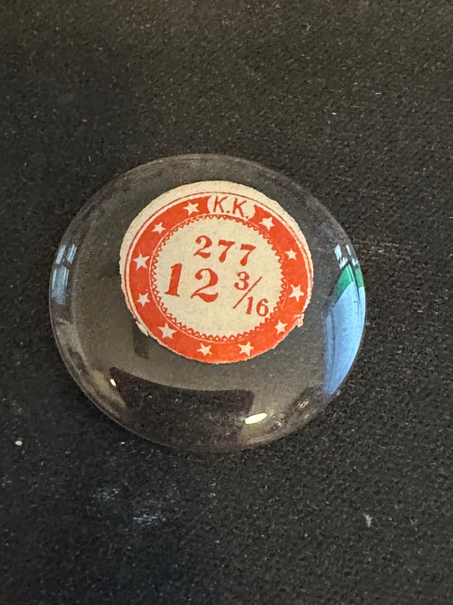 KK Mi-Chevee Vintage Glass Small Pocket Watch Crystal 12-3/16 (27.7mm) - NOS