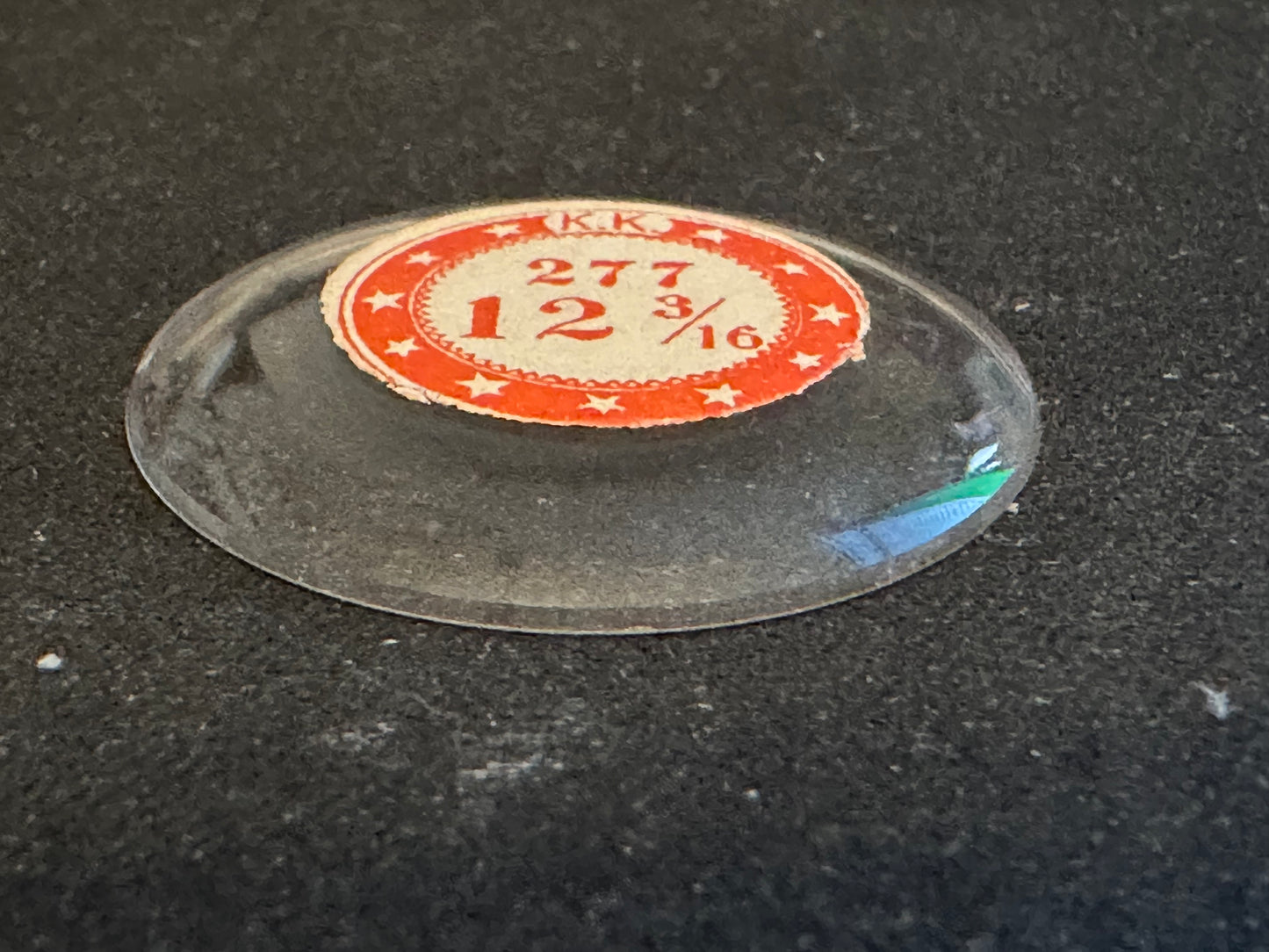 KK Mi-Chevee Vintage Glass Small Pocket Watch Crystal 12-3/16 (27.7mm) - NOS