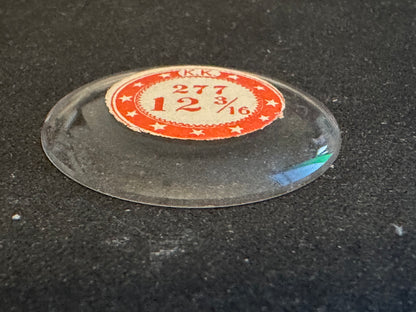 KK Mi-Chevee Vintage Glass Small Pocket Watch Crystal 12-3/16 (27.7mm) - NOS