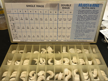 Bulova Adjust-A-Ring, Ring Adjuster Set, #108, Single, Double, Large Knuckles
