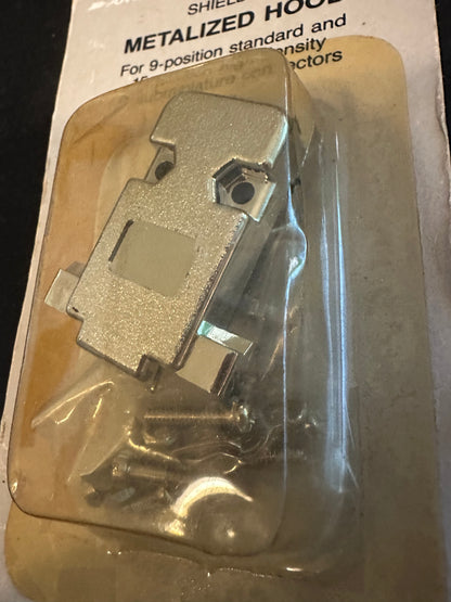 Archer Metalized Hood for 9 and 15 pin D-subminature connectors P/N 276-1513 - NOS