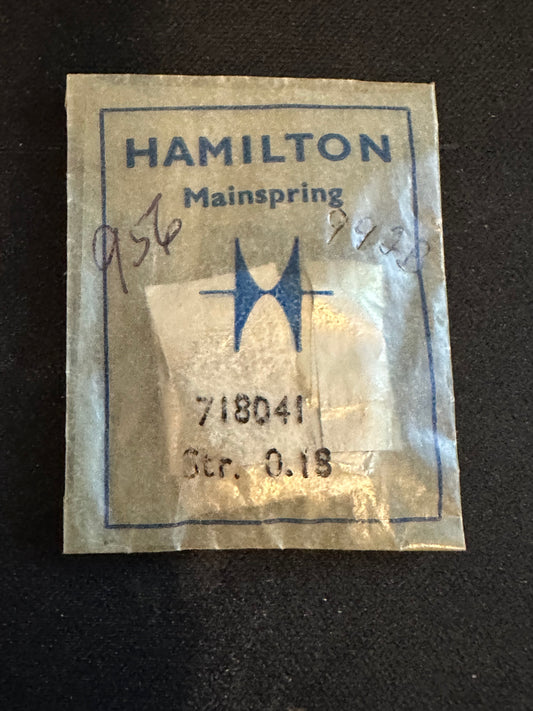 Hamilton Factory Mainspring for 16s 17-21j Factory No. 718041 (317) - Alloy