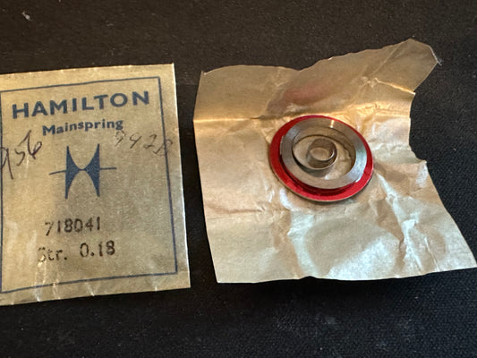 Hamilton Factory Mainspring for 16s 17-21j Factory No. 718041 (317) - Alloy