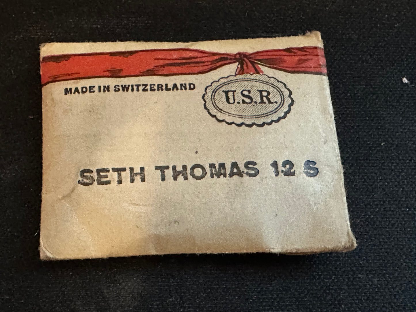 USR Mainspring for 12s Seth Thomas Pocket Watch No 2521 - Steel