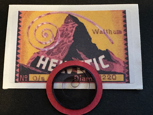 HELVETIC Mainspring for 0s Waltham Factory No. 2220 - Steel