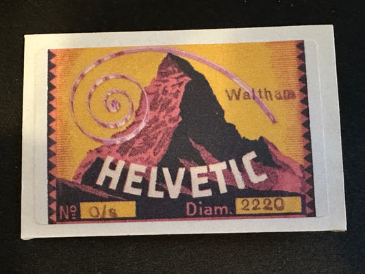 HELVETIC Mainspring for 0s Waltham Factory No. 2220 - Steel