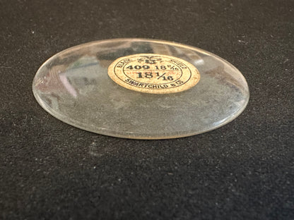 Swartchild Vintage Glass Pocket Watch Crystal 18-2/16 (~40.9mm) - NOS